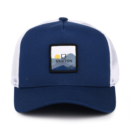 Casquette Trucker Alpha Block X C MP bleu-blanc BRIXTON