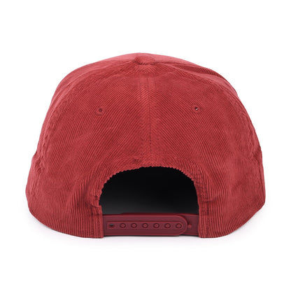 Casquette Snapback en Velours Côtelé Oath III vin BRIXTON