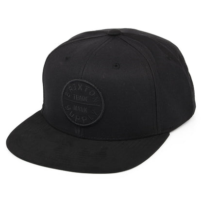 Casquette Snapback Oath III en Coton noir sur noir BRIXTON