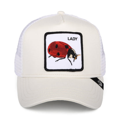Casquette Trucker Spot Ladybug ivoire GOORIN