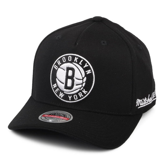 Casquette Snapback NBA Dropback Solid Redline Brooklyn Nets noir MITCHELL & NESS