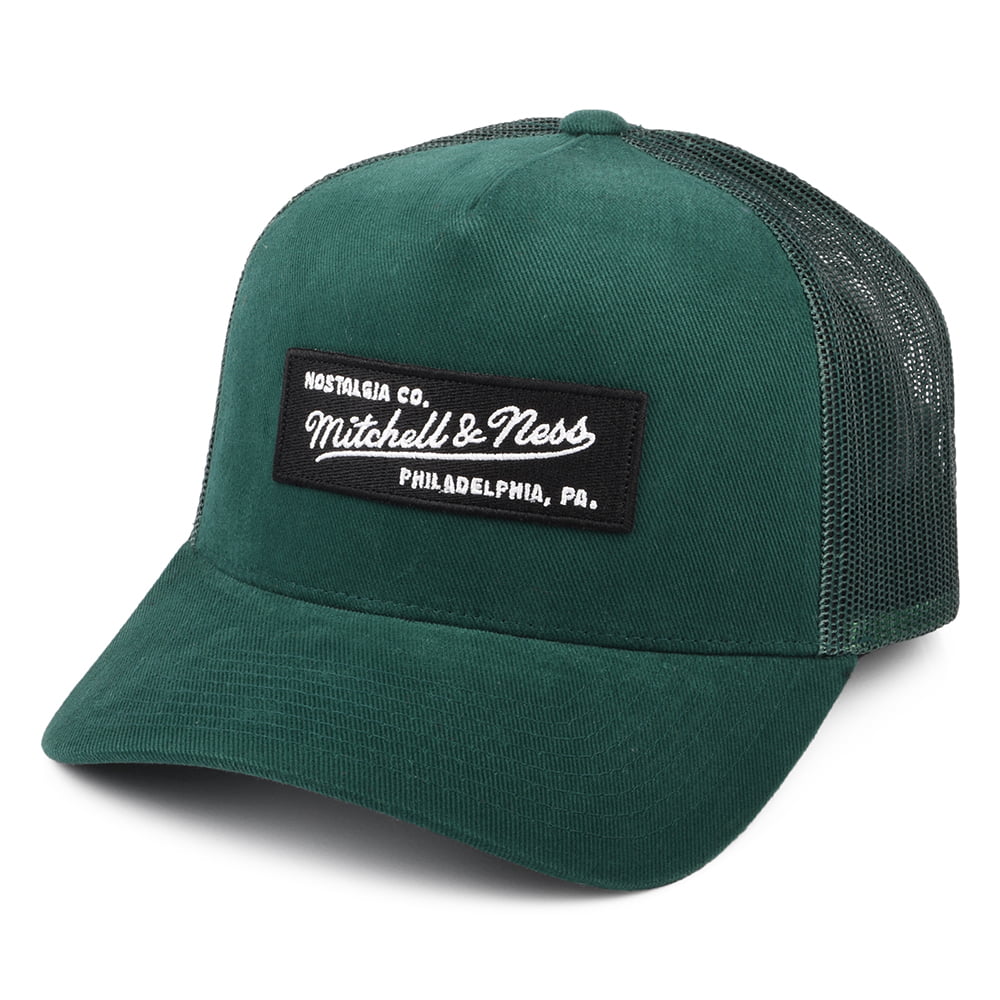 Casquette Trucker Branded Box Logo Classic vert foncé MITCHELL & NESS