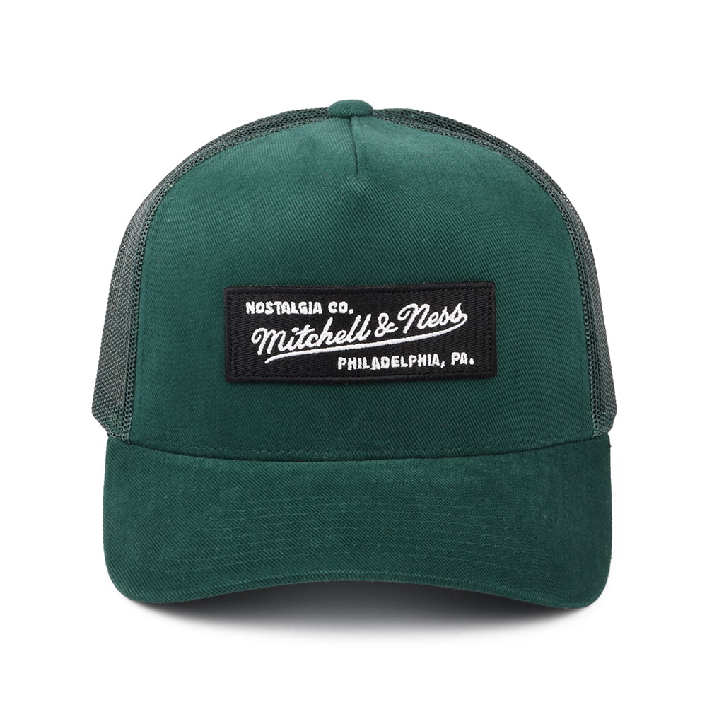 Casquette Trucker Branded Box Logo Classic vert foncé MITCHELL & NESS