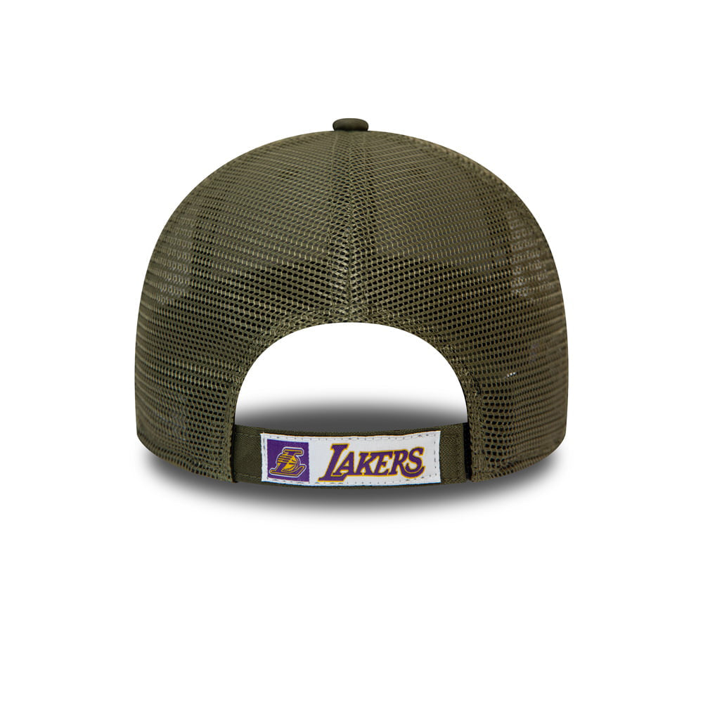 Casquette Trucker 9FORTY NBA Home Field L.A. Lakers olive NEW ERA