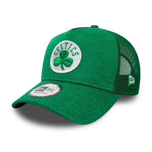 Casquette Trucker A-Frame 9FORTY NBA Shadow Tech Boston Celtics vert NEW ERA
