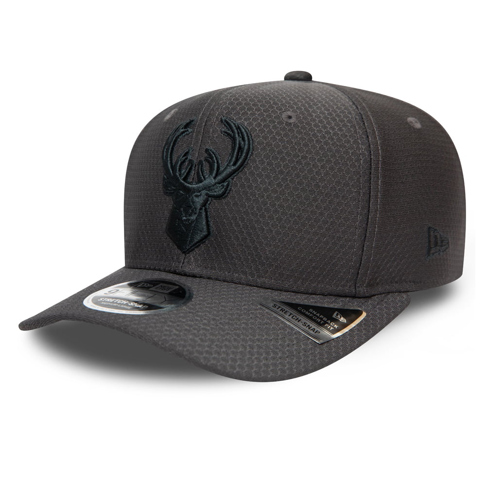 Casquette Snapback 9FIFTY NBA Tonal Stretch Milwaukee Bucks graphite NEW ERA