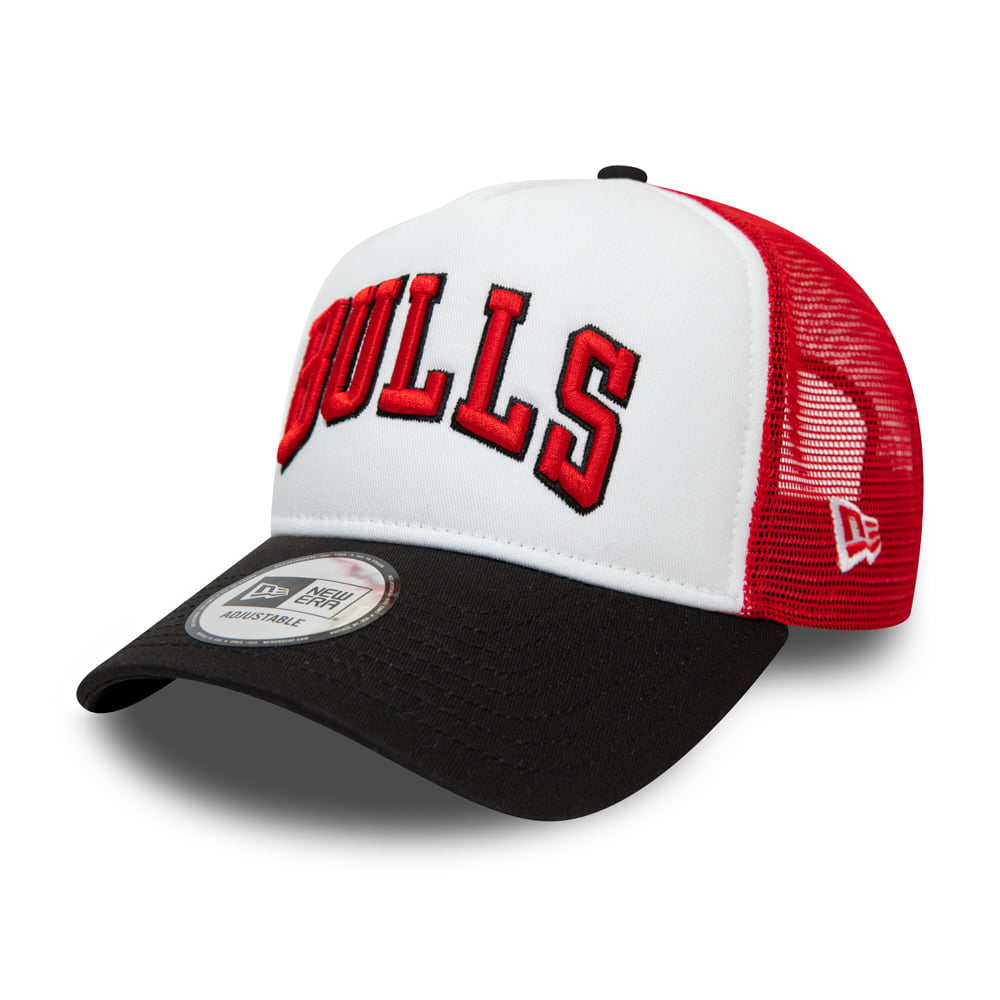 Casquette Trucker A-Frame 9FORTY Chicago Bulls blanc-rouge-noir NEW ERA