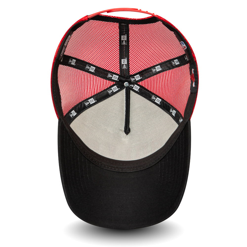Casquette Trucker A-Frame 9FORTY Chicago Bulls blanc-rouge-noir NEW ERA