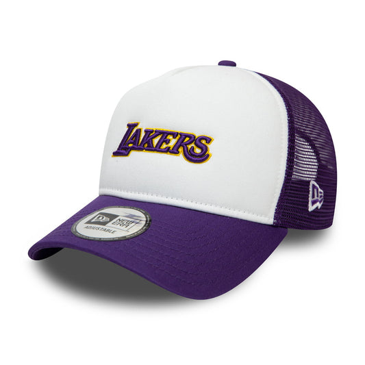 Casquette Trucker A-Frame 9FORTY L.A. Lakers violet-blanc NEW ERA