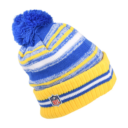Bonnet à Pompon NFL Sport Knit OTC Los Angeles Rams bleu-doré NEW ERA