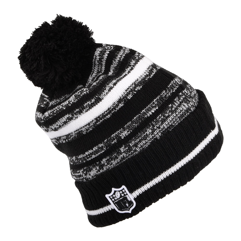 Bonnet à Pompon NFL Sport Knit Buffalo Bills noir-blanc NEW ERA