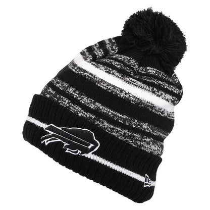 Bonnet à Pompon NFL Sport Knit Buffalo Bills noir-blanc NEW ERA
