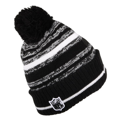 Bonnet à Pompon NFL Sport Knit Cleveland Browns noir-blanc NEW ERA