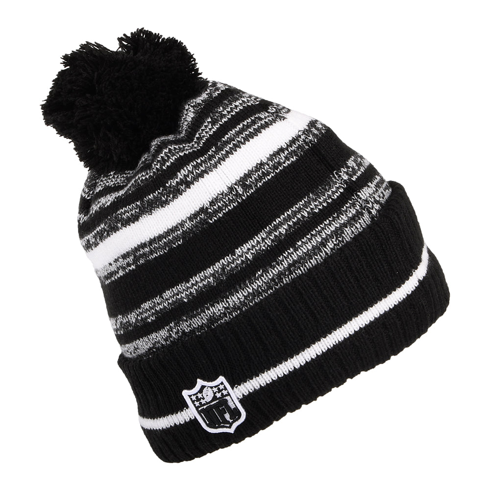 Bonnet à Pompon NFL Sport Knit Dallas Cowboys noir-blanc NEW ERA