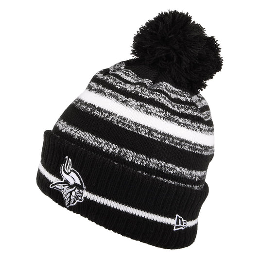 Bonnet à Pompon NFL Sport Knit Minnesota Vikings noir-blanc NEW ERA