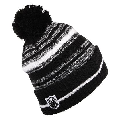 Bonnet à Pompon NFL Sport Knit Pittsburgh Steelers noir-blanc NEW ERA