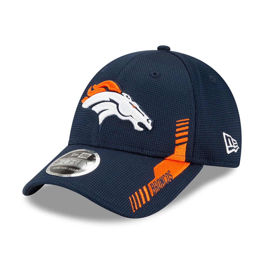 Casquette Stretch 9FORTY NFL Sideline Home Denver Broncos bleu marine-orange NEW ERA