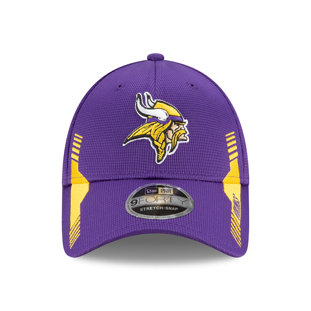 Casquette Stretch Snap 9FORTY NFL Sideline Home Minnesota Vikings violet-or NEW ERA