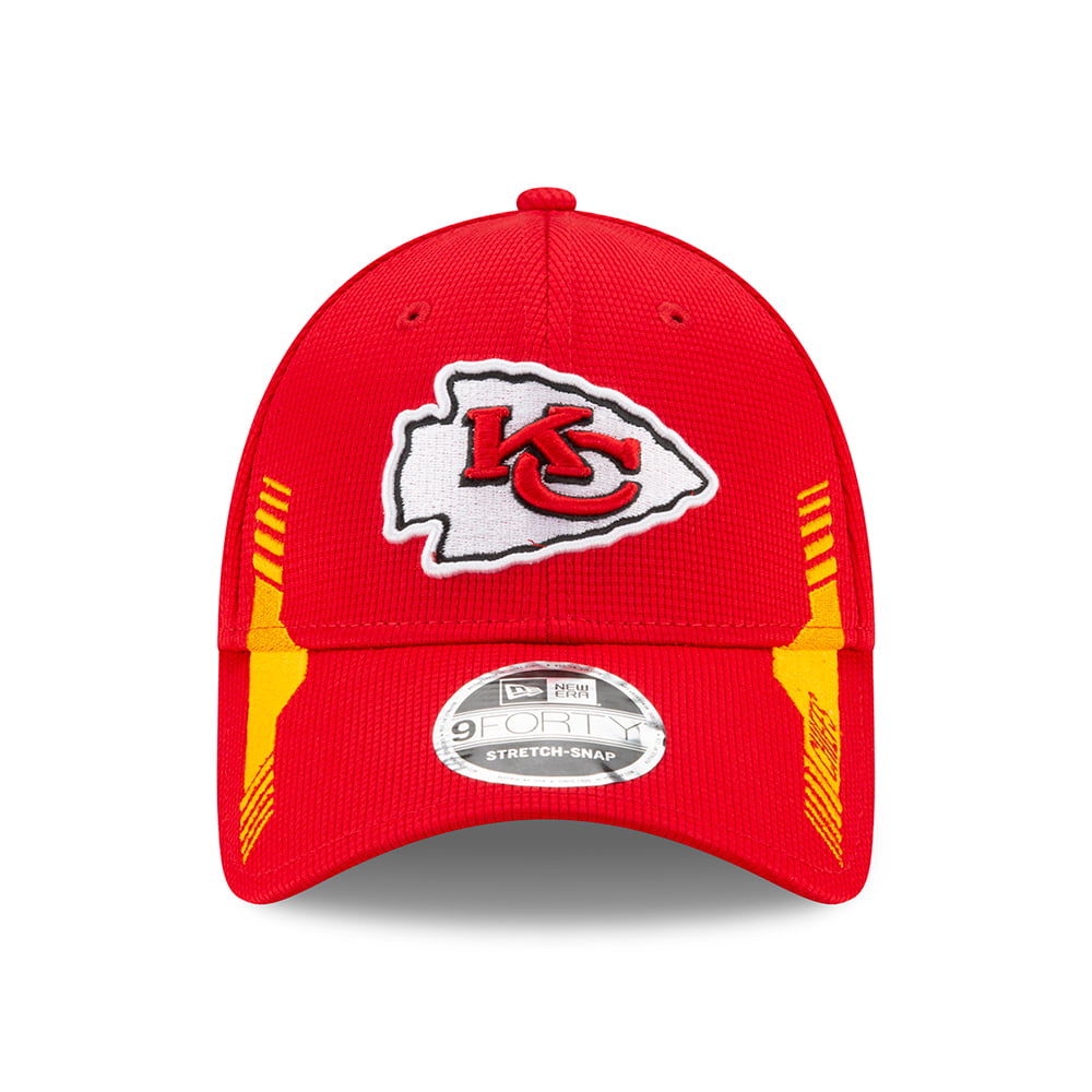 Casquette 9FORTY NFL Sideline Home Kansas City Chiefs rouge-doré NEW ERA