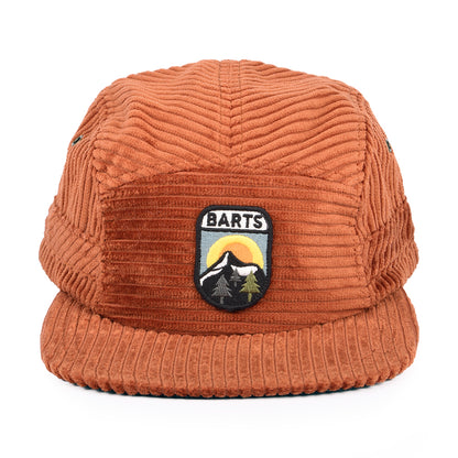 Casquette 5 Panel en Velours Côtelé Nevad rouille BARTS
