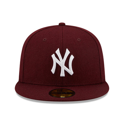 Casquette 59FIFTY MLB Melton New York Yankees bordeaux NEW ERA