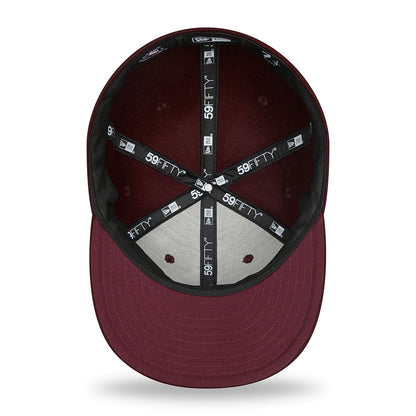 Casquette 59FIFTY MLB Melton New York Yankees bordeaux NEW ERA
