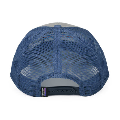Casquette Trucker en Coton Bio LoPro P-6 Logo gris-bleu PATAGONIA