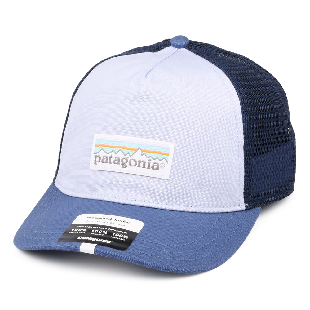 Casquette Trucker Femme Pastel P-6 Label Layback bleu ciel-bleu marine PATAGONIA