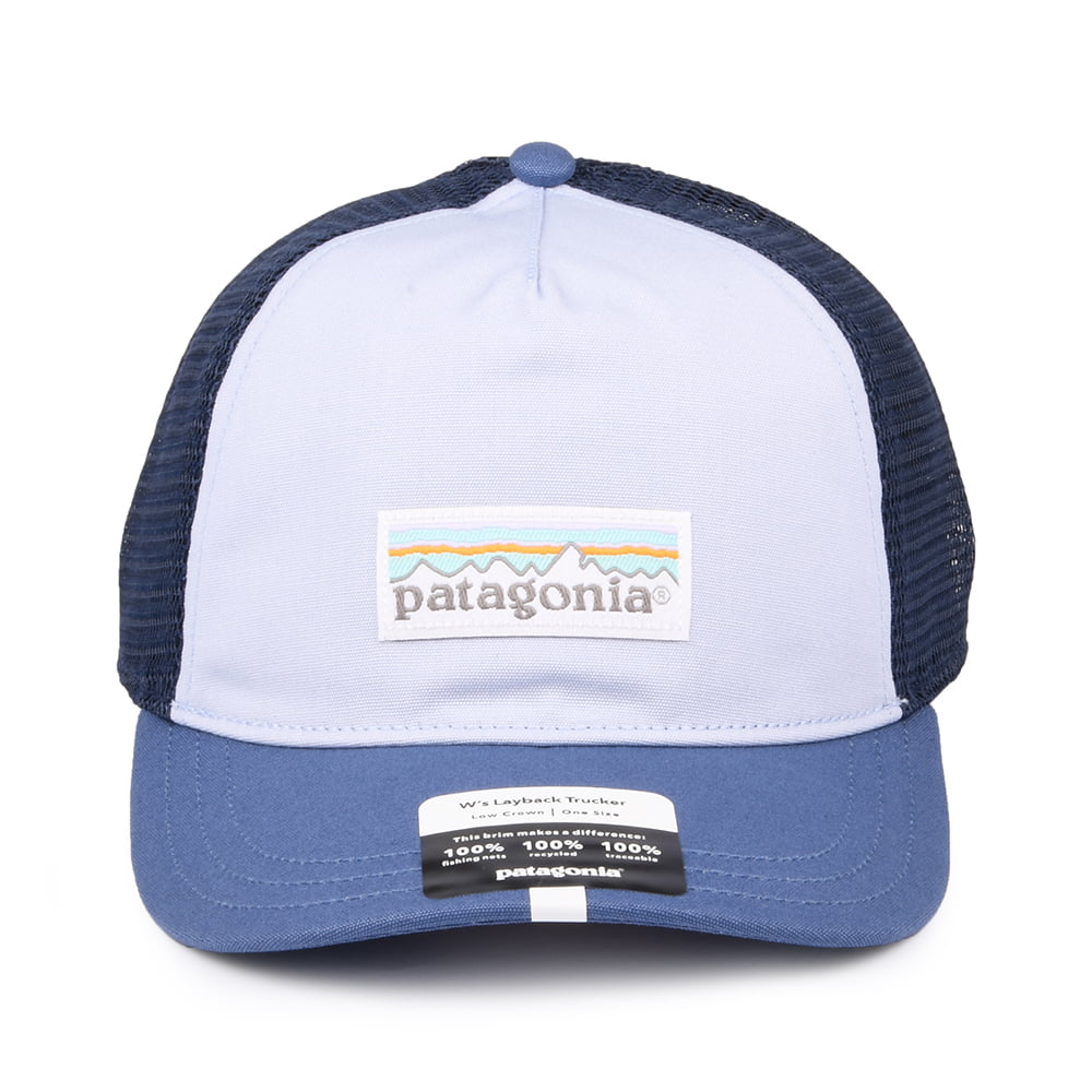 Casquette Trucker Femme Pastel P-6 Label Layback bleu ciel-bleu marine PATAGONIA