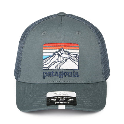 Casquette Trucker en Toile de Coton Bio LoPro Line Logo Ridge gris PATAGONIA