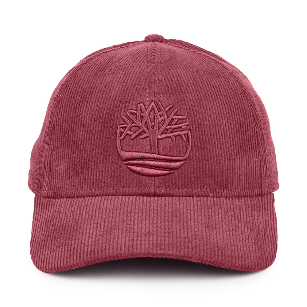 Casquette en Velours Côtelé Logo bordeaux TIMBERLAND