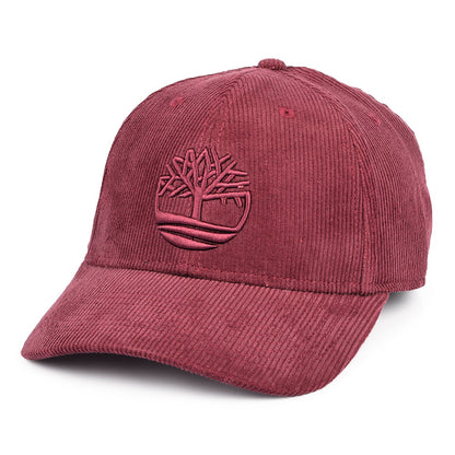 Casquette en Velours Côtelé Logo bordeaux TIMBERLAND