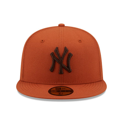 Casquette 59FIFTY MLB League Essential New York Yankees ocre-marron NEW ERA