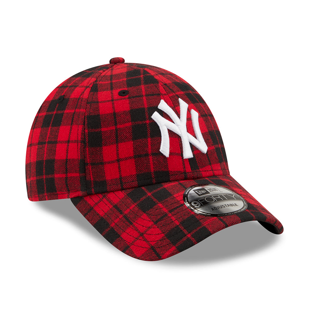 Casquette 9FORTY MLB Check New York Yankees noir-rouge NEW ERA