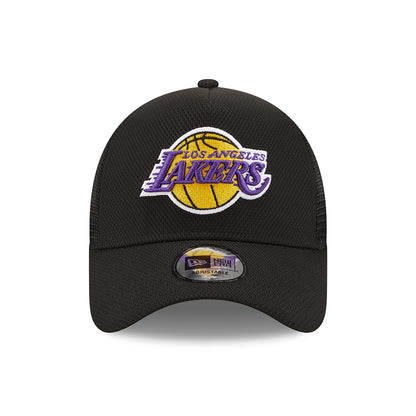 Casquette Trucker A-Frame 9FORTY NBA Black Base L.A. Lakers noir NEW ERA
