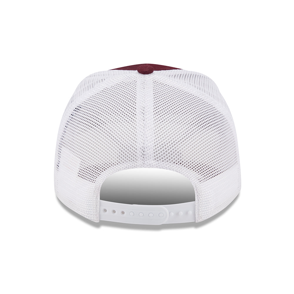 Casquette Trucker A-Frame NE Camp Patch bordeaux NEW ERA