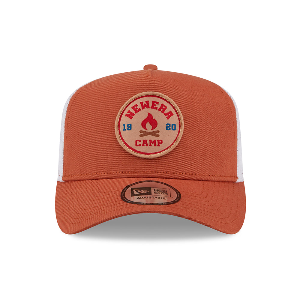 Casquette Trucker A-Frame NE Camp Patch ocre NEW ERA