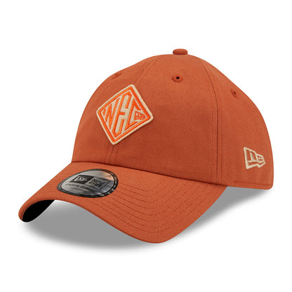Casquette 9TWENTY NEC Felt Patch Casual Classic en Coton ocre NEW ERA