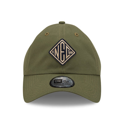 Casquette 9TWENTY NEC Felt Patch Casual Classic en Coton olive NEW ERA