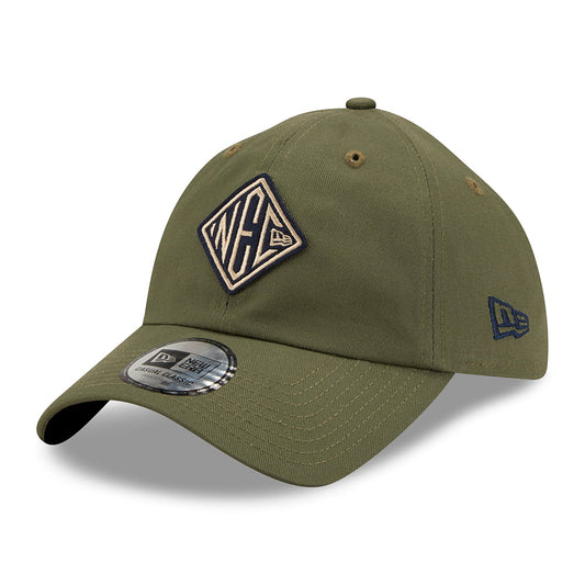 Casquette 9TWENTY NEC Felt Patch Casual Classic en Coton olive NEW ERA