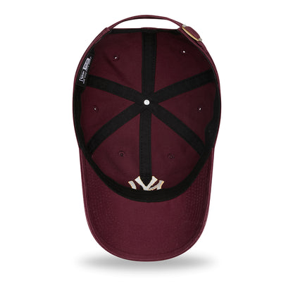 Casquette 9TWENTY MLB League Essential NY Yankees bordeaux délavé NEW ERA