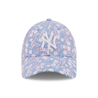 Casquette Femme 9FORTY MLB Floral New York Yankees bleu clair NEW ERA