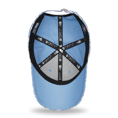 Casquette Femme 9FORTY MLB Floral New York Yankees bleu clair NEW ERA