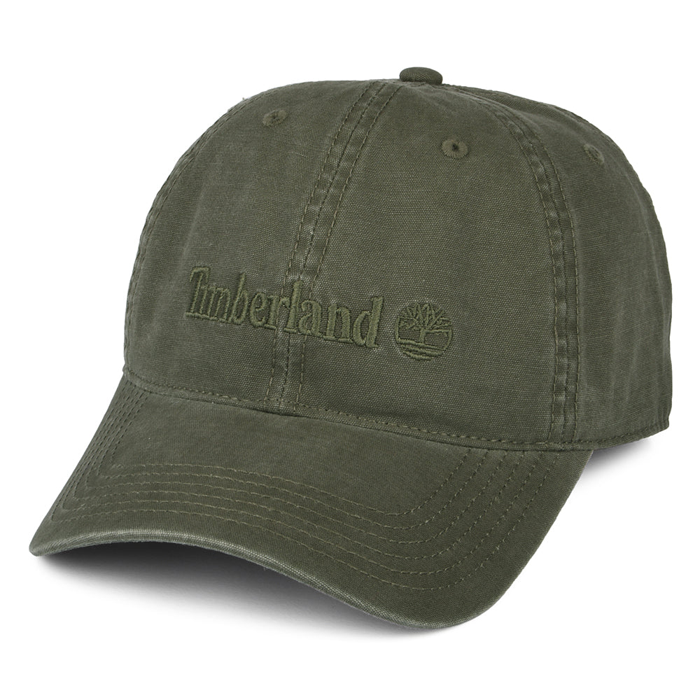 Casquette en Toile de Coton Cooper Hill olive foncé TIMBERLAND