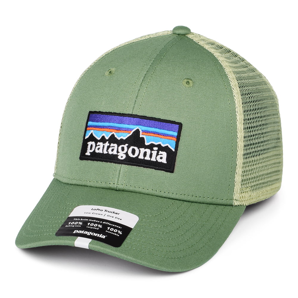 Casquette Trucker en Coton Bio LoPro P-6 Logo vert PATAGONIA