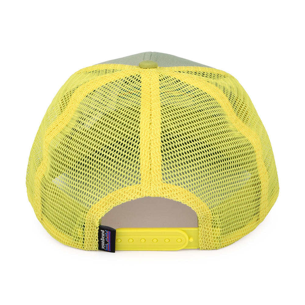 Casquette Trucker en Coton Bio P-6 Logo beige sable-jaune PATAGONIA