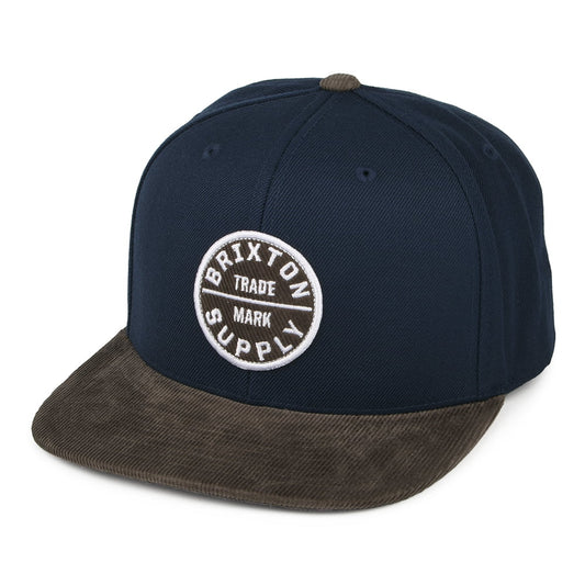 Casquette Snapback Oath III bleu marine-marron BRIXTON