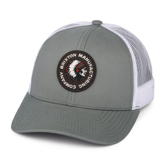 Casquette Trucker Rival Stamp NetPlus MP gris-blanc BRIXTON