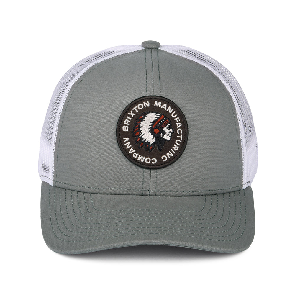Casquette Trucker Rival Stamp NetPlus MP gris-blanc BRIXTON