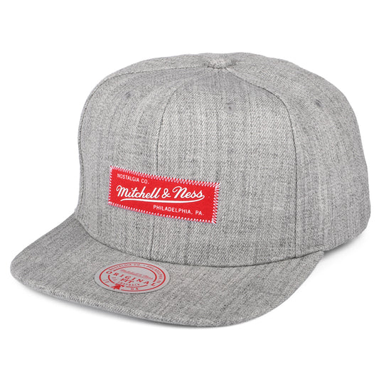 Casquette Snapback Hi Density gris chiné MITCHELL & NESS